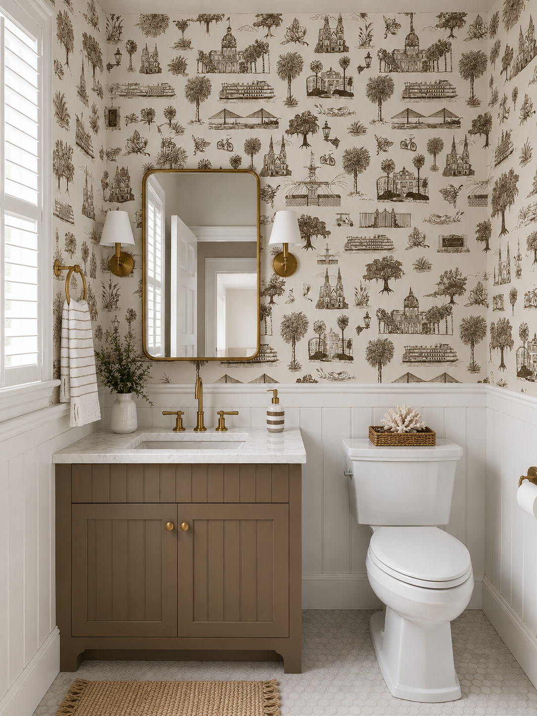 Savanah GA Toile Wallpaper