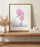 Pink Roseate Spoonbill Art Print | Coastal Bird Wall Art | Southern Decor | Fine Art Print by Leli Holmes