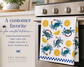 Blue Crab & Lemon Coastal Tea Towel – Southern Kitchen Decor, Nautical Seafood Art, Bluffton SC Gift