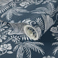 Coastal Palm & Egret Toile Wallpaper