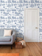 Bluffton Toile Wallpaper | Hand-Drawn Lowcountry Wallpaper