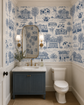 Bluffton Toile Wallpaper | Hand-Drawn Lowcountry Wallpaper