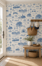 Hilton Head Island Toile Wallpaper