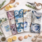 Octopus Tea Towel – Coastal Nautical Kitchen Towel, Blue Octopus Flour Sack, 100% Cotton Beach House Decor, Ocean Lover Gift