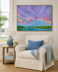 Pink Spoonbill Coastal Art Print | Lowcountry Marsh Painting | Coastal Bird Wall Art | Southern Landscape | Leli Holmes Art