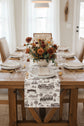 Hilton Head Toile Reversible Table Runner | Double-Sided Cotton Table Runner | Preorder (Copy)
