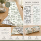 Bluffton Toile Reversible Table Runner | Double-Sided Cotton Table Runner | Preorder
