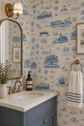 Hilton Head Island Toile Wallpaper