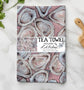 Blush Oyster Tea Towel – Coastal Shell Kitchen Towel, 100% Cotton Flour Sack, Pink Beach House Decor, Southern Kitchen Gift