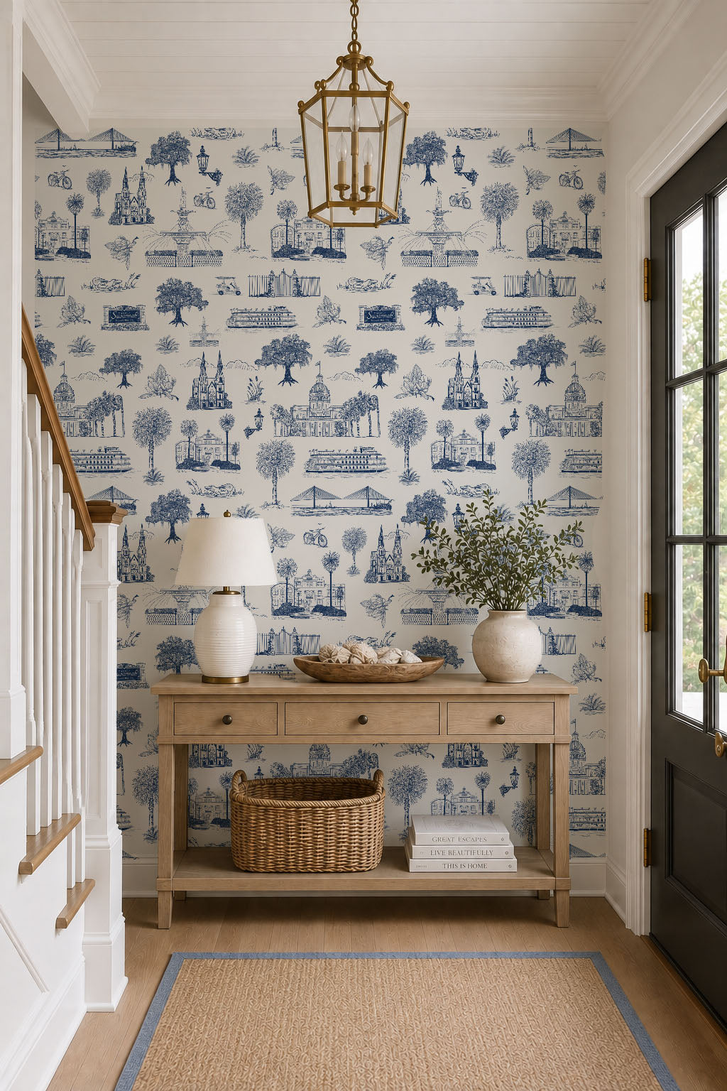 Savanah GA  Toile Wallpaper