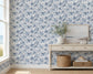 Carolina Wren & Honeysuckle Wallpaper toile